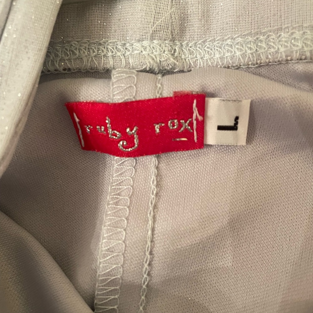 Ruby Rox Junior’s Large Strapless Silver Dress - image 5